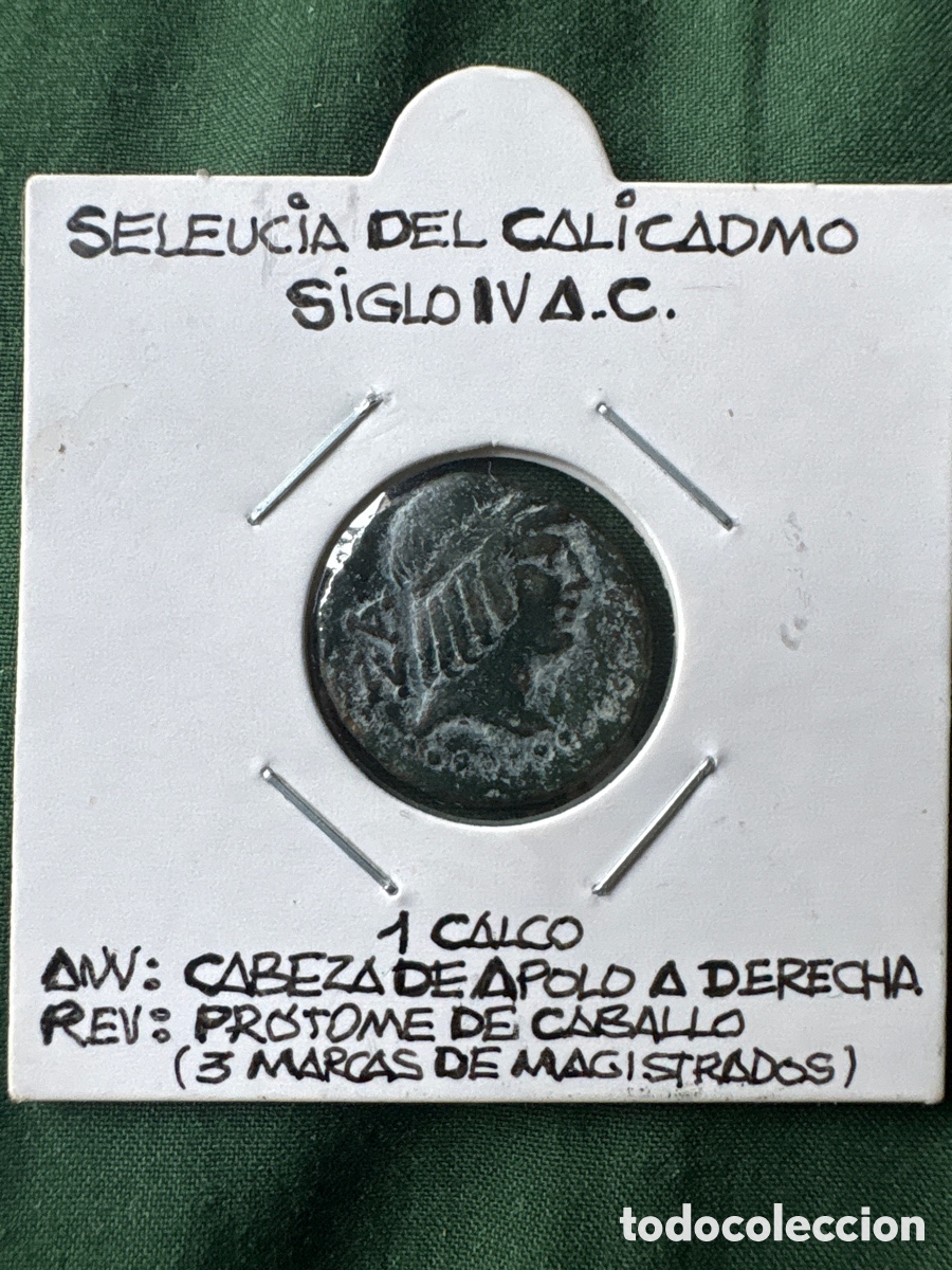Monedas antiguas: Moneda 1 Calco, Saleucia del Calicadmo (A5)