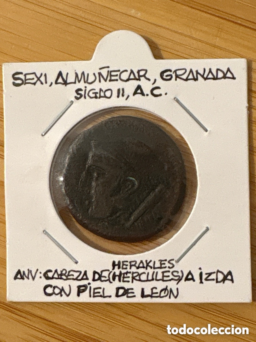 Monnaies Anciennes: Moneda de bronce, Calco, Granada, Heracles (A5)
