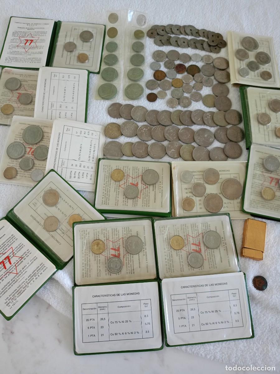 Monedas antiguas: Gran colecci&oacute;n numism&aacute;tica: FNMT Pruebas Numism&aacute;ticas, pesetas, monedas URSS y lote vintage