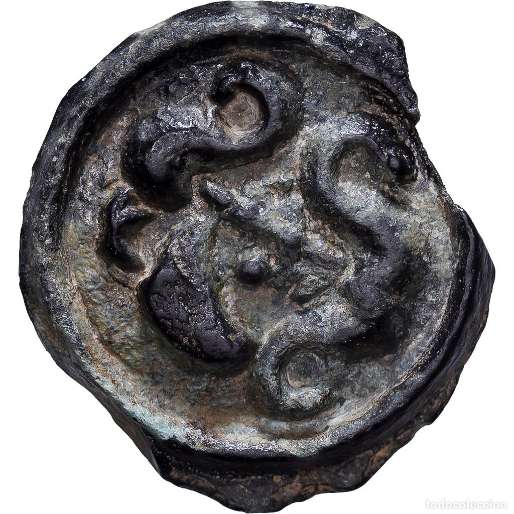 Monedas antiguas: [#1202939] Gaul, Suessiones, Potin au Sanglier, ca. 60-30 BC, Aleaci&oacute;n de bronce, MBC