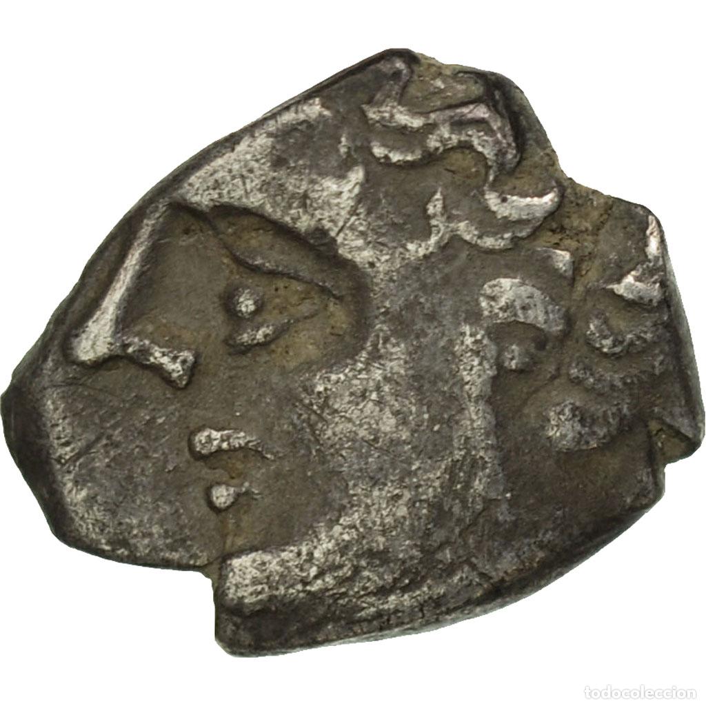 Monedas antiguas: [#650894] Moneda, Massalia, Obol, 200-121 BC, Marseille, BC+, Plata, SNG Cop:723-8