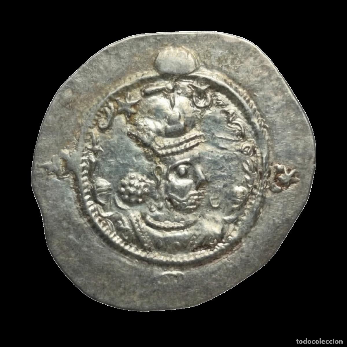 Monedas antiguas: NT/ DRACMA SASANIDA HORMIZD IV (A907)