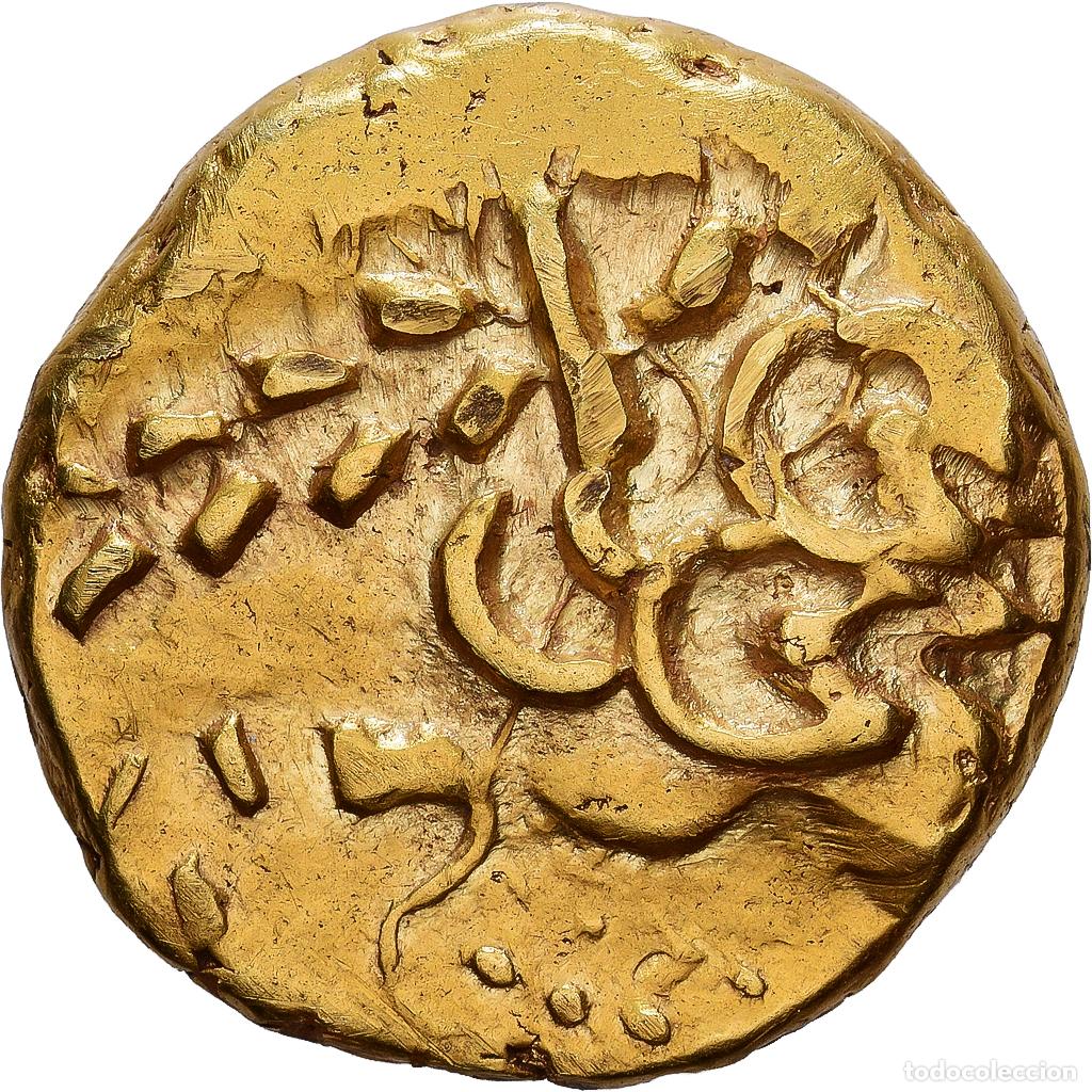Monedas antiguas: [#1203076] Gallia Belgica, Ambiani, Stater, 80-50 BC, Picardie, Oro, MBC+