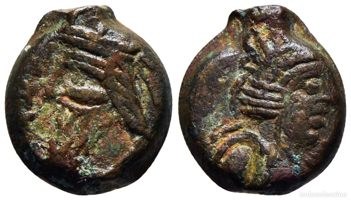 Monedas antiguas: *** ESCASO DICHALKON DE VOLOGASES IV. 147-191 DC. SELEUKEIA EN EL TIGRIS. PARTHIA ***