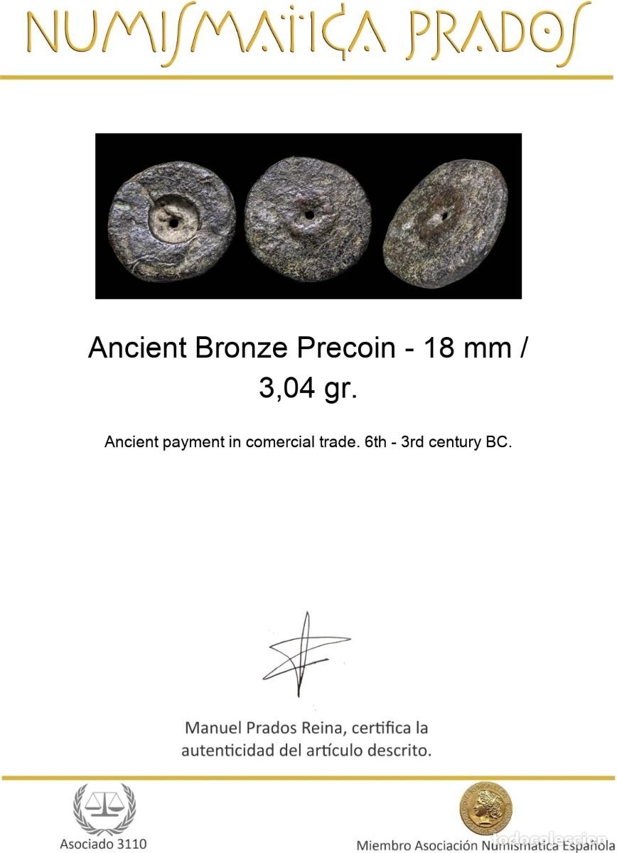 Monedas antiguas: Ancient Bronze Precoin - 18 mm / 3,04 gr. - Foto 2