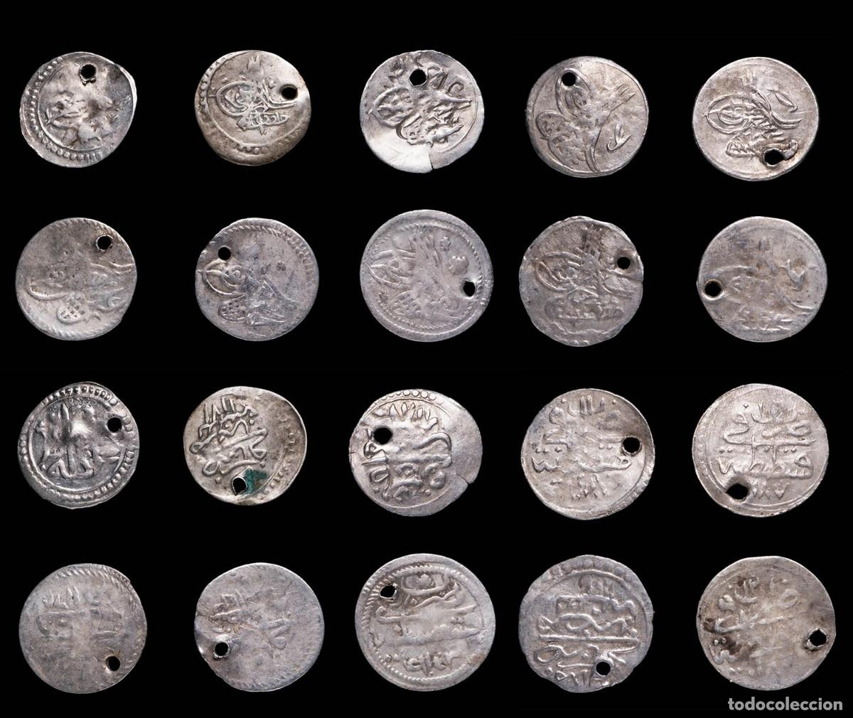 Monedas antiguas: Empire Ottoman Siver Para, 10 Coins Lot.