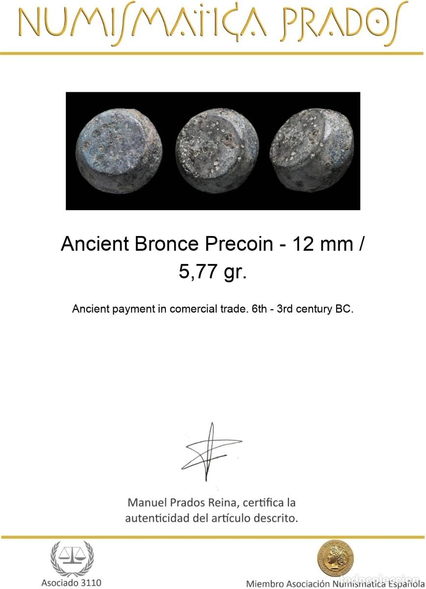Monedas antiguas: Ancient Bronce Precoin - 12 mm / 5,77 gr. - Foto 2