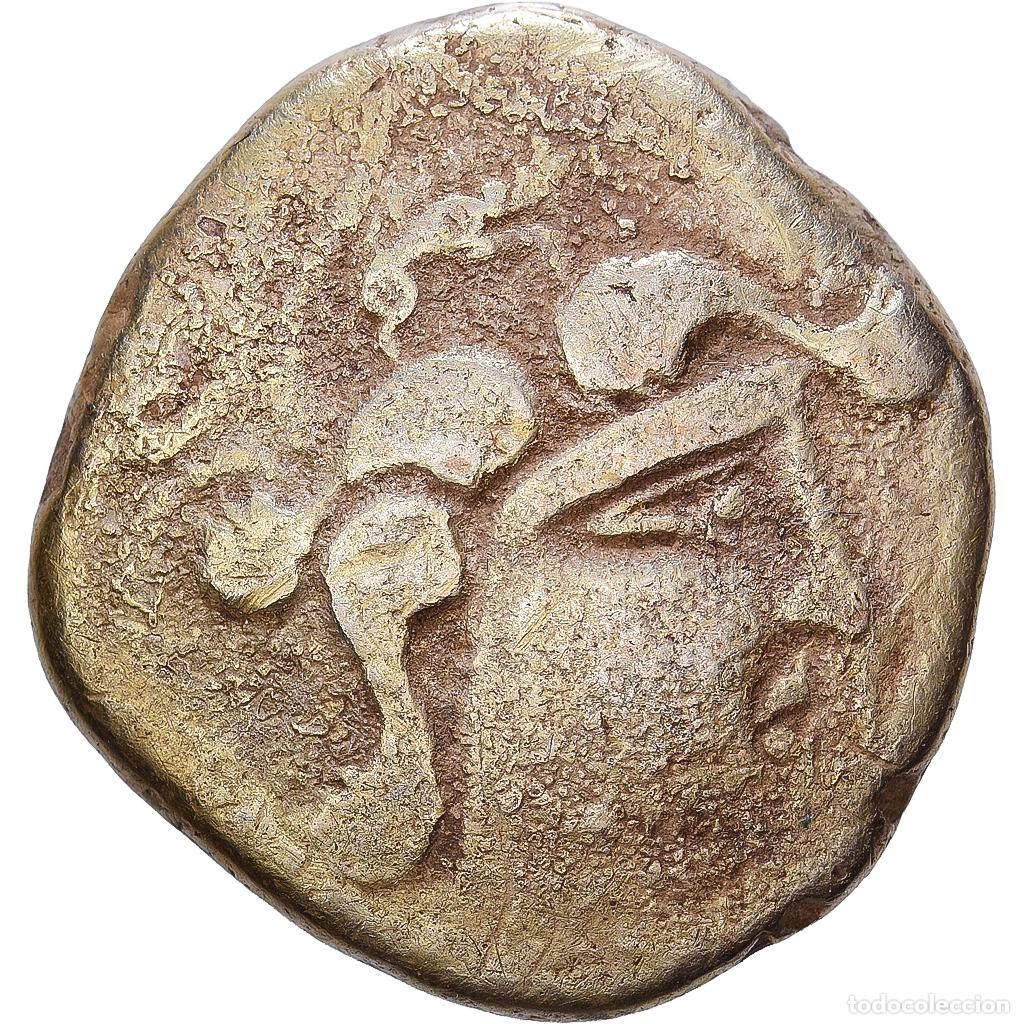 Monedas antiguas: [#1545883] Gaul, Baiocasses, Stater, Ist century BC, Electro, MBC, Delestr&eacute;e:2254-5