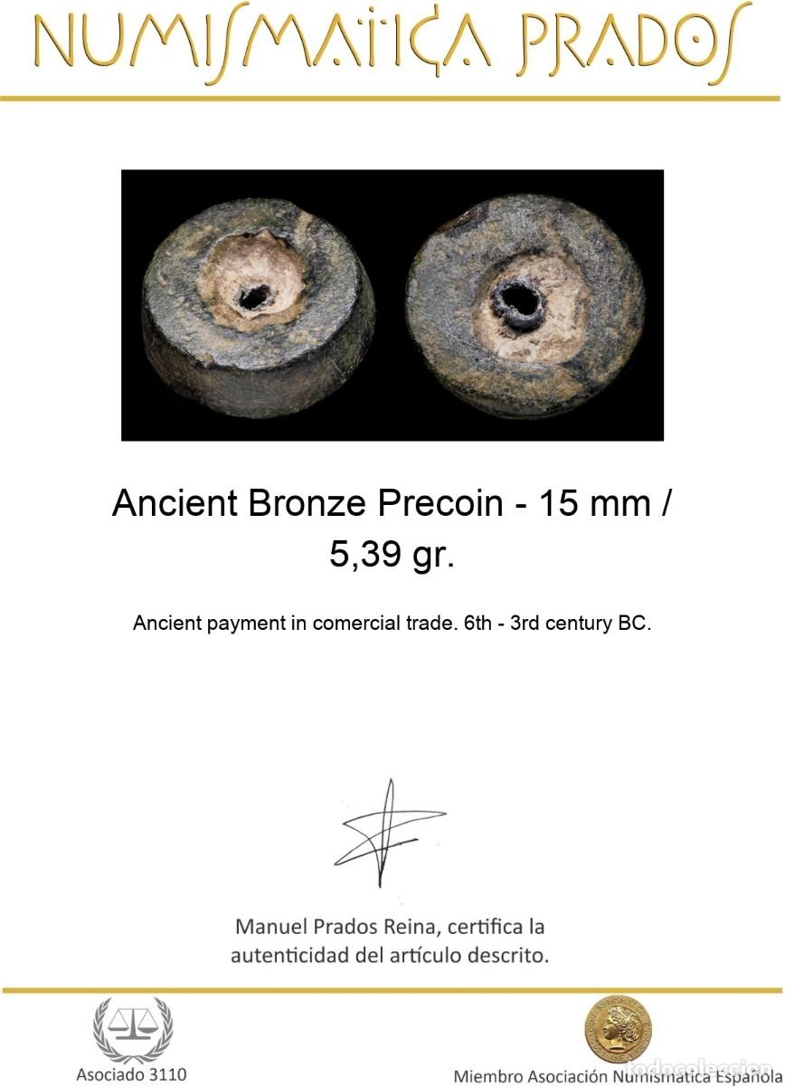 Monedas antiguas: Ancient Bronze Precoin - 15 mm / 5,39 gr. - Foto 2