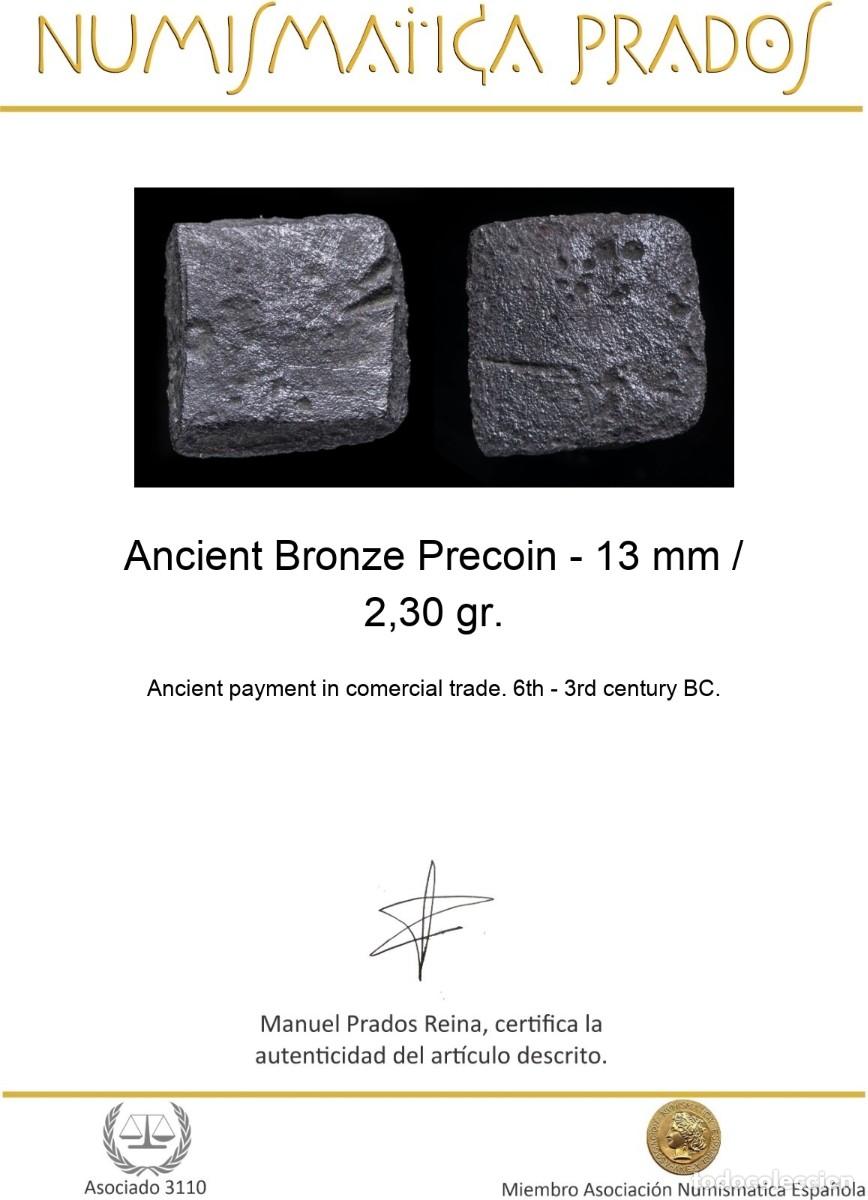 Monedas antiguas: Ancient Bronze Precoin - 13 mm / 2,30 gr. - Foto 2