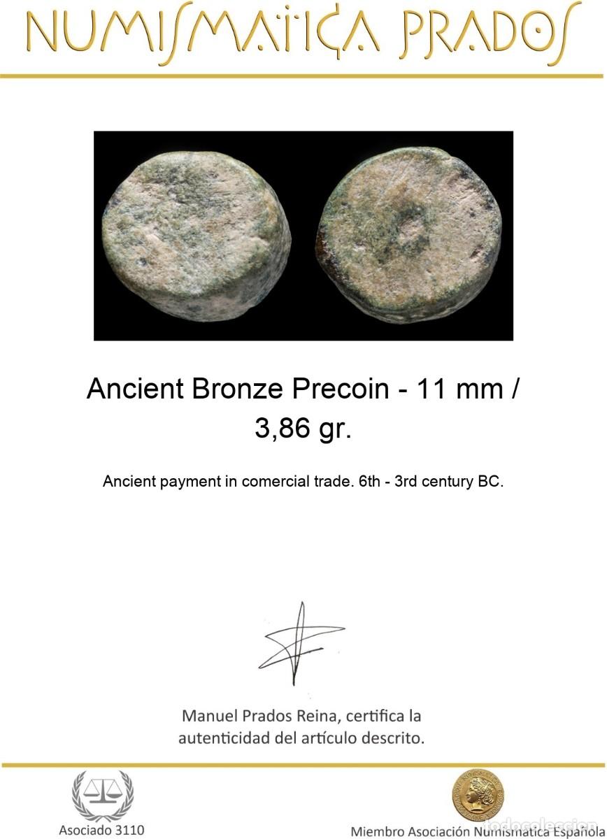 Monedas antiguas: Ancient Bronze Precoin - 11 mm / 3,86 gr. - Foto 2