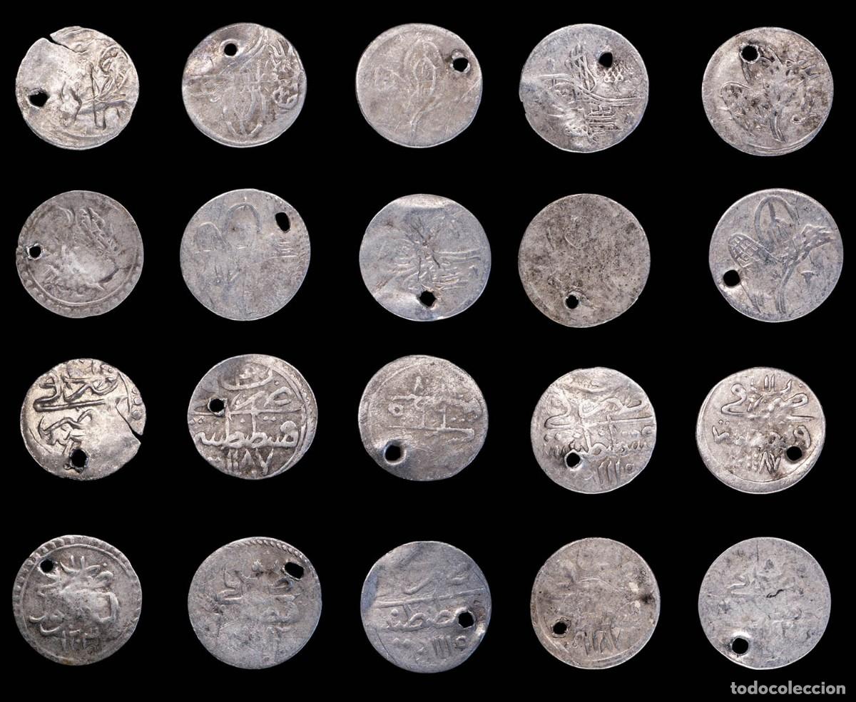Monedas antiguas: Empire Ottoman Siver Para, 10 Coins Lot.