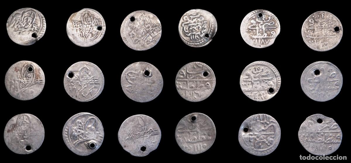 Monedas antiguas: Empire Ottoman Siver Para, 9 Coins Lot.