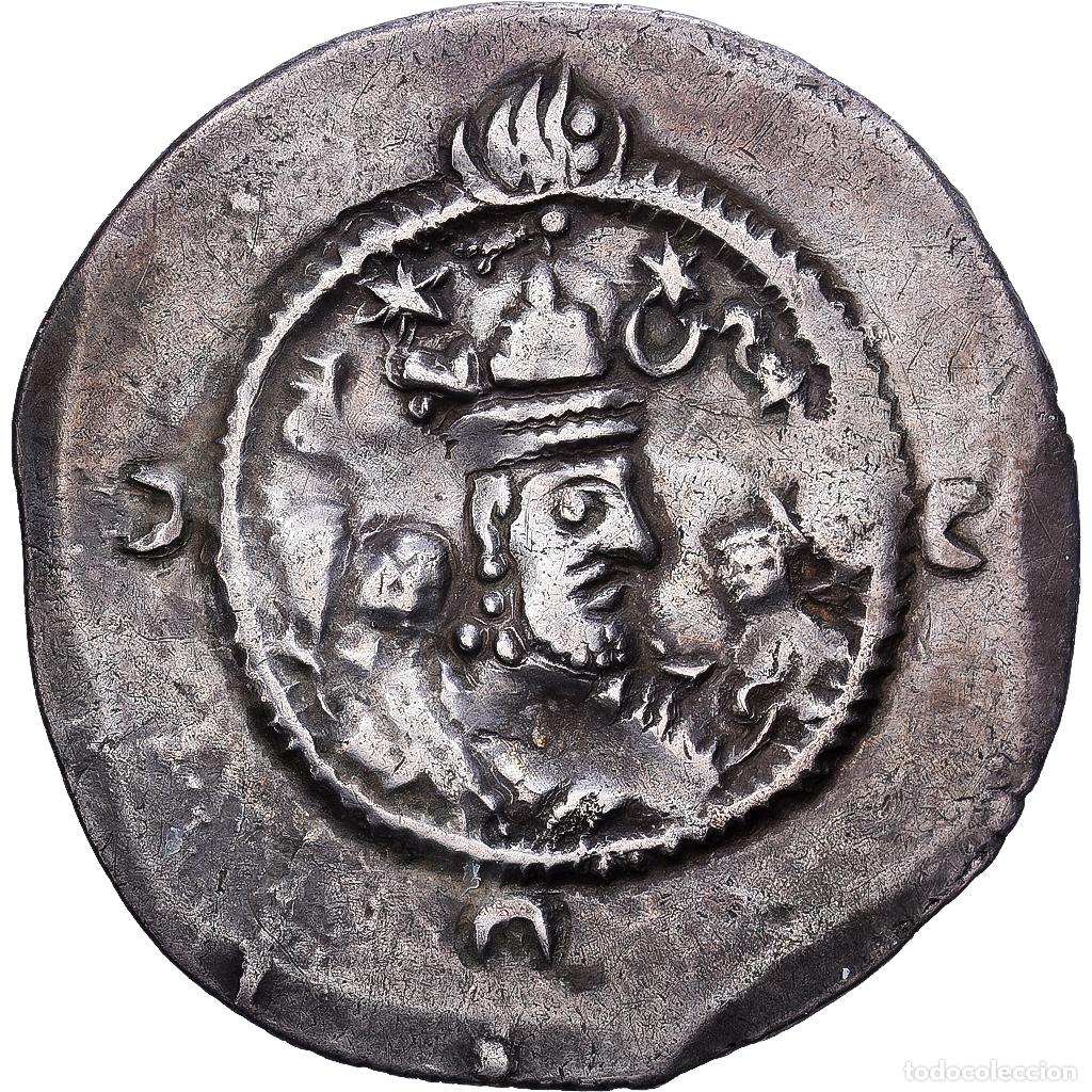 Monedas antiguas: [#139787] Sasanian Kings, Khusrau II, Drachm, 590-628, MY (Meshan), Plata, MBC