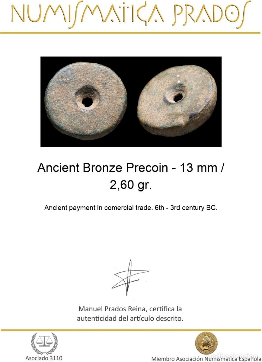 Monedas antiguas: Ancient Bronze Precoin - 13 mm / 2,60 gr. - Foto 2