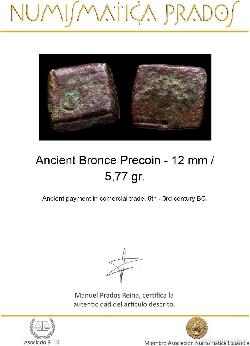 Monedas antiguas: Ancient Bronce Precoin - 12 mm / 5,77 gr. - Foto 2