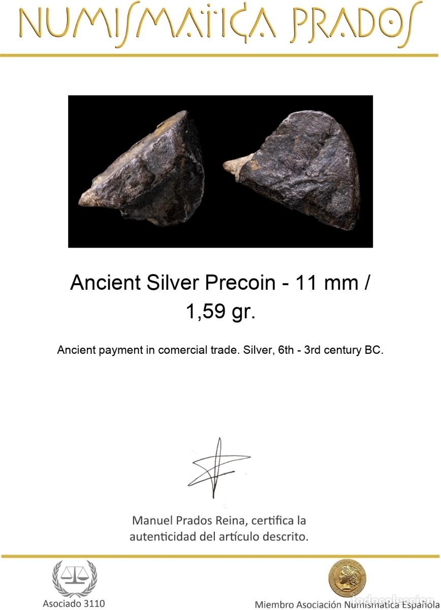 Monedas antiguas: Ancient Silver Precoin - 11 mm / 1,59 gr. - Foto 2