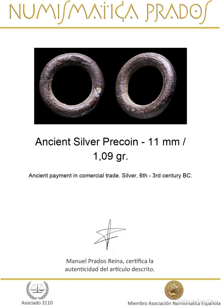 Monedas antiguas: Ancient Silver Precoin - 11 mm / 1,09 gr. - Foto 2