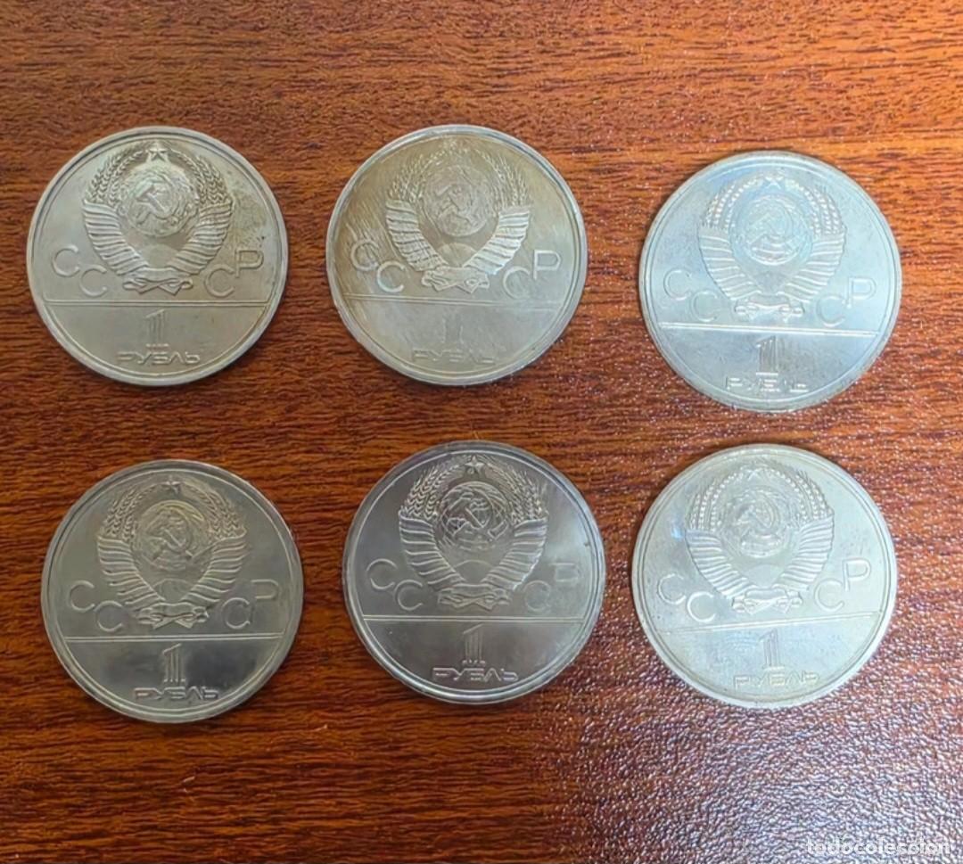 Monedas antiguas: Colecci&oacute;n monedas conmemorativas 1980