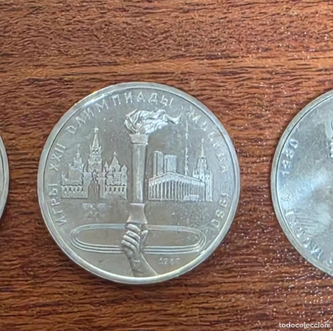 Monedas antiguas: Colecci&oacute;n monedas conmemorativas 1980 - Foto 3