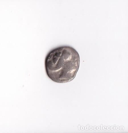 Monedas antiguas: MISIA. C&iacute;zico. Tetrobolo de plata. (450-350 a.C.) Anverso: Cabeza o figura de ninfa