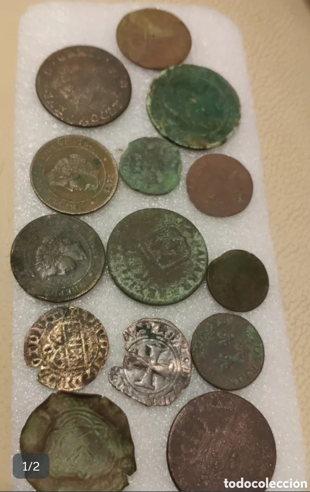 Monedas antiguas: Lote 14 monedas antiguas medievales
