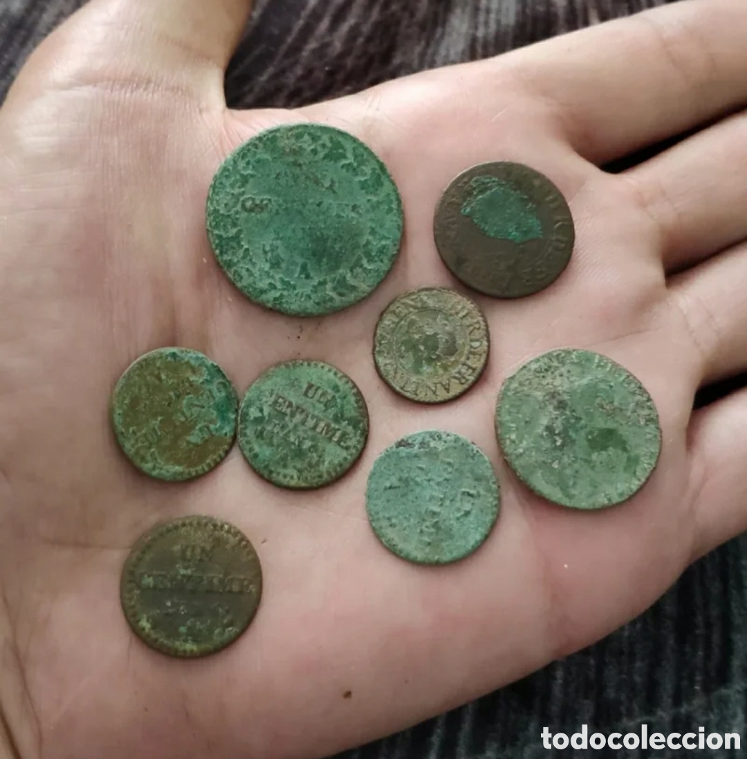 Monedas antiguas: 8 Monedas Francesas Medievales - Foto 2
