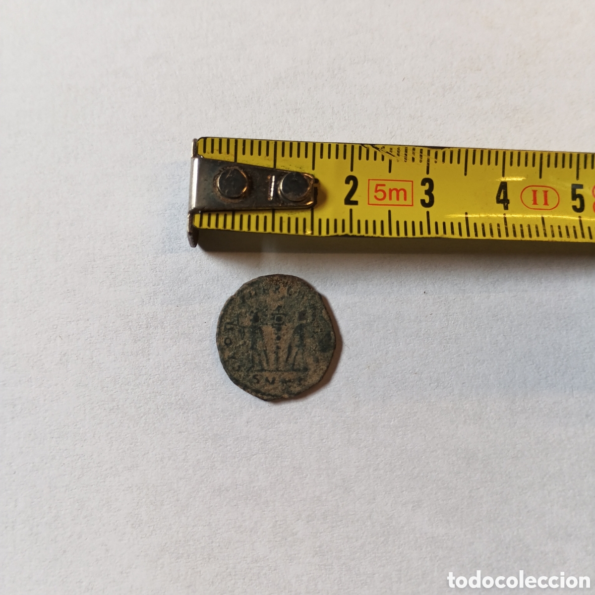 Monedas antiguas: MONEDA NUMMUS ROMANA SIGLO IV d.C. - Foto 3