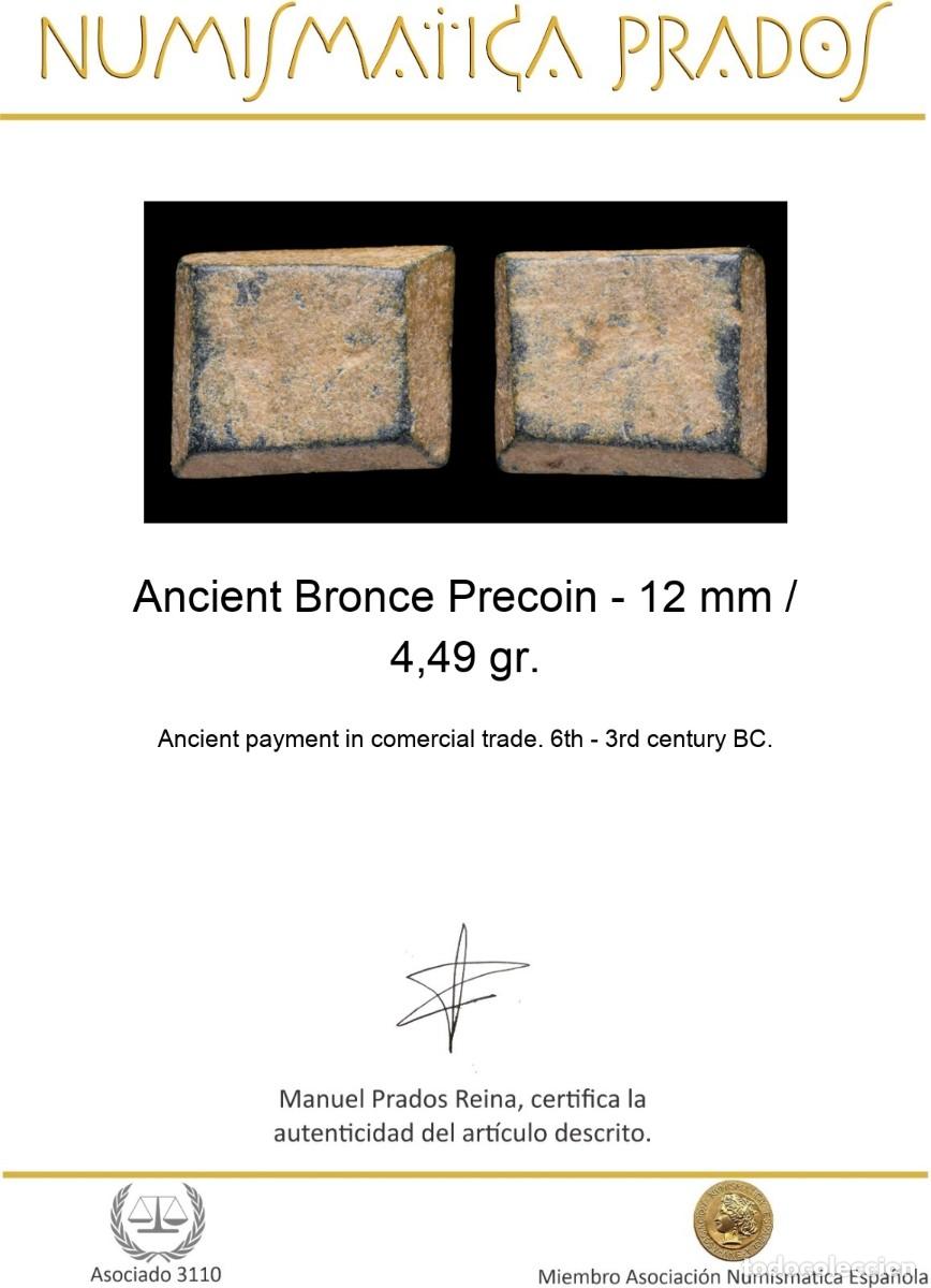Monedas antiguas: Ancient Bronce Precoin - 12 mm / 4,49 gr. - Foto 2