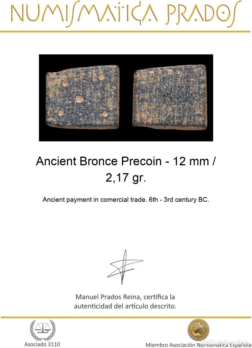 Monedas antiguas: Ancient Bronce Precoin - 12 mm / 2,17 gr. - Foto 2