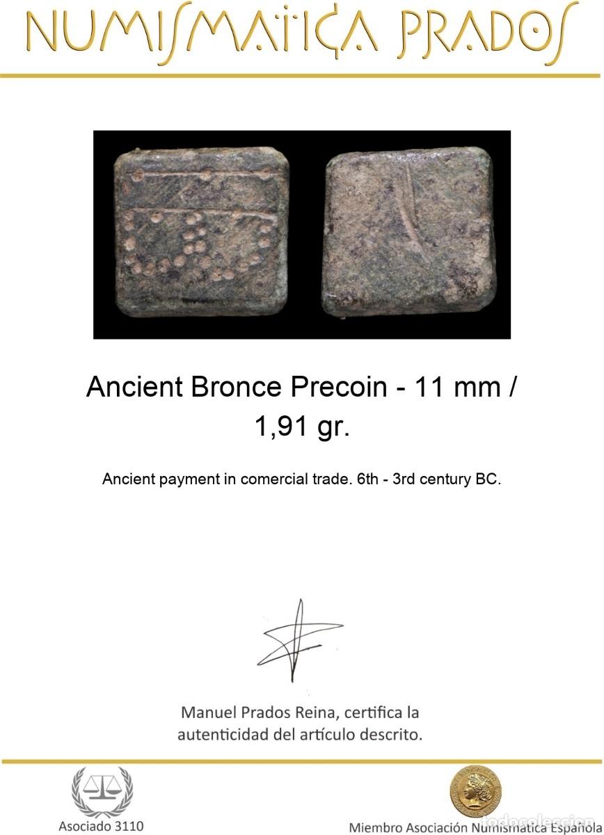 Monedas antiguas: Ancient Bronce Precoin - 11 mm / 1,91 gr. - Foto 2