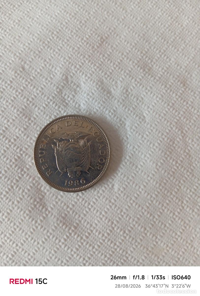 Monedas antiguas: Moneda de un sucre Republica del Ecuador - Foto 2