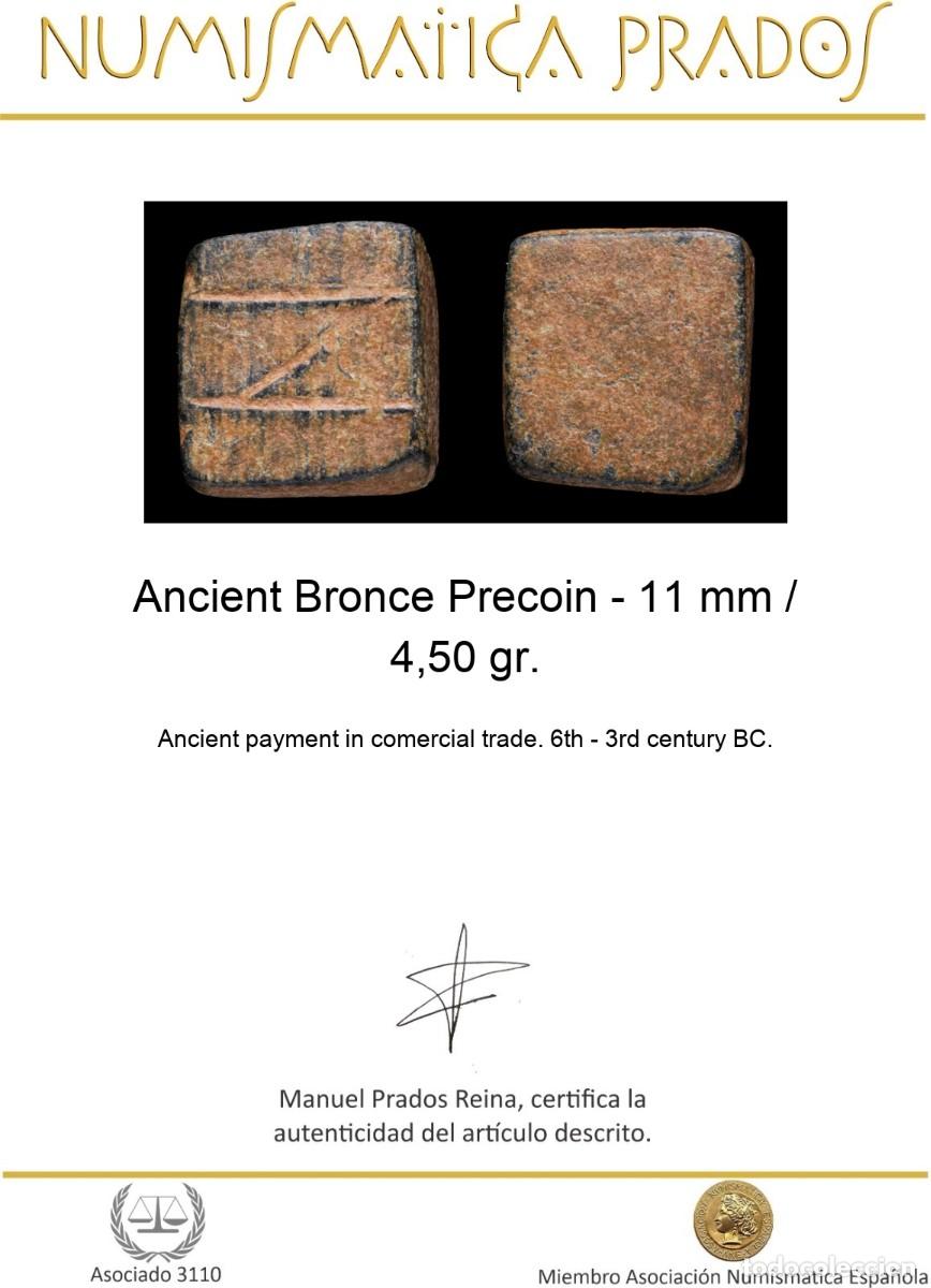 Monedas antiguas: Ancient Bronce Precoin - 11 mm / 4,50 gr. - Foto 2
