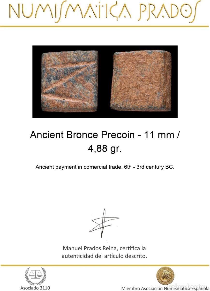 Monedas antiguas: Ancient Bronce Precoin - 11 mm / 4,88 gr. - Foto 2