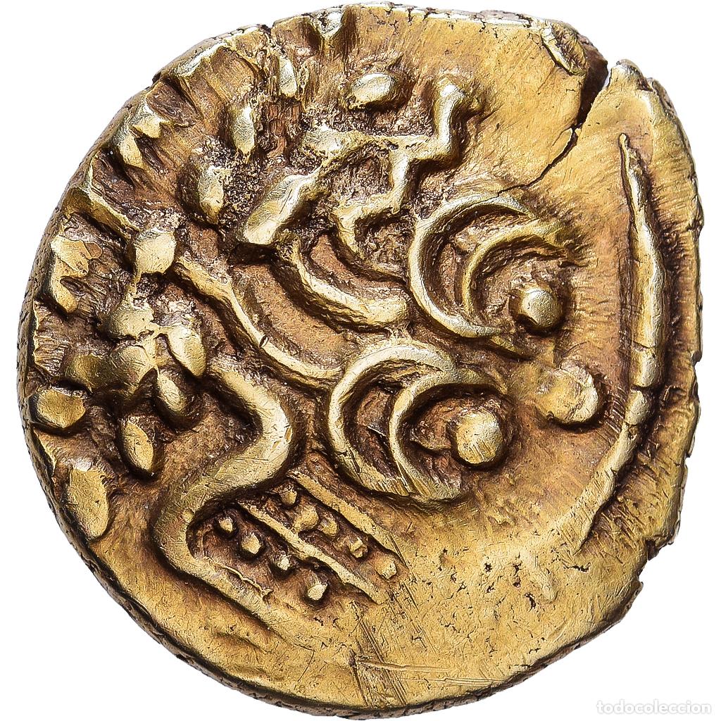 Monedas antiguas: [#1546375] Moneda, Suessiones, 1/4 Stater, 60-50 BC, Rare, EBC, Oro, Delestr&eacute;e:331