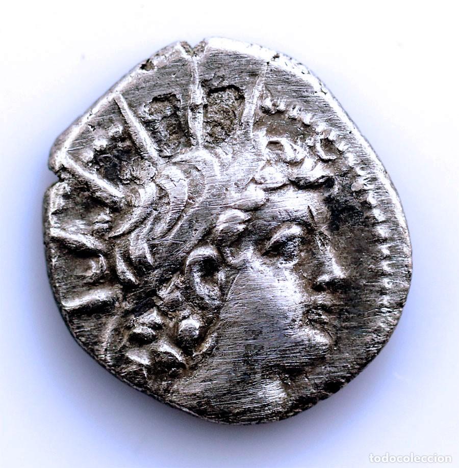 Monedas antiguas: SC. Imperio Sel&eacute;ucida. Antiochos VI. Dracma. 145-142 a.C. Plata 3,3 g.