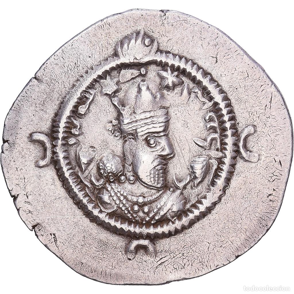 Monedas antiguas: [#1546683] Sasanian Kings, Khusrau I, Drachm, 531-579, YZ (Yazd), Plata, MBC