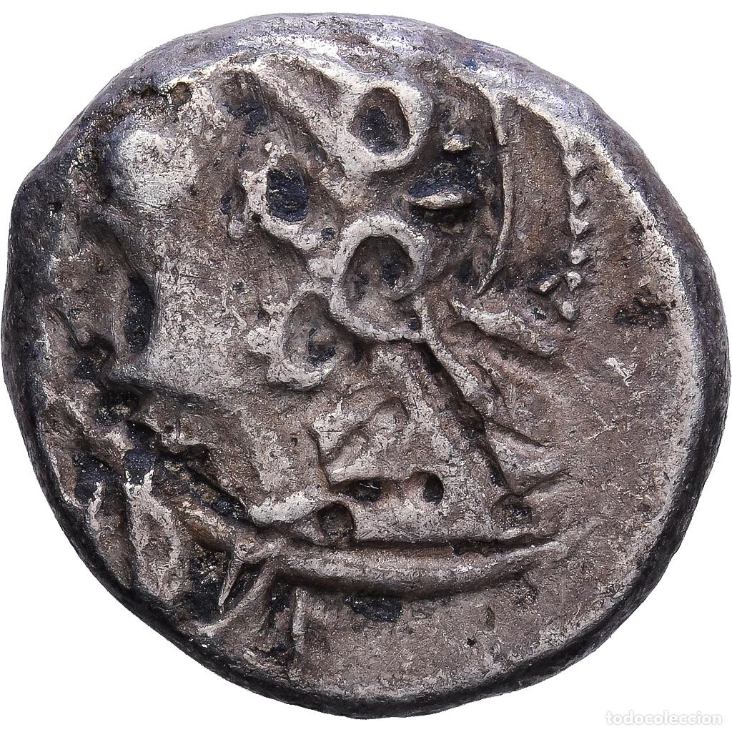 Monedas antiguas: [#1203330] Gaul, Lingones, Denier KALETEDOY, 80-50 BC, Plata, BC+
