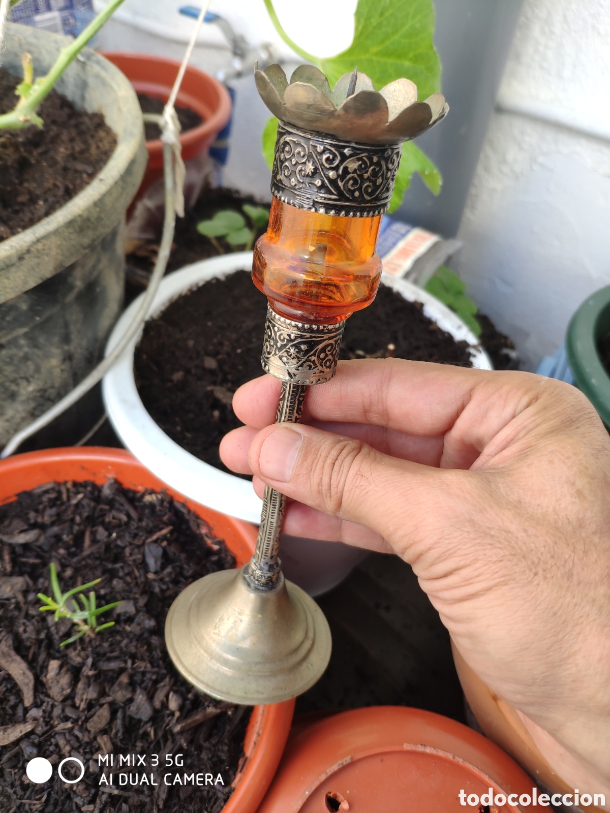 Monedas antiguas: PORTA velas hecho a mano
