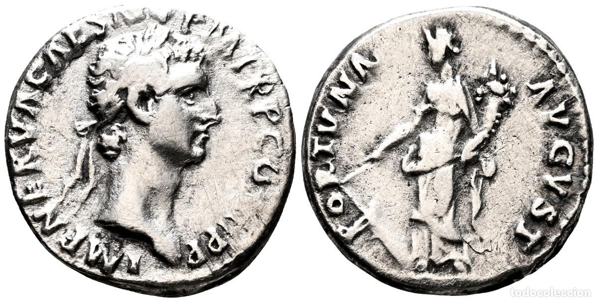 Monedas antiguas: NERVA. Denario. (Ar. 3,32g/17mm). 97 d.C. Roma. (RIC 16). Anv: Cabeza laureada de Nerva a derecha, a