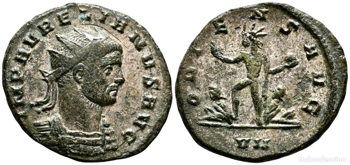 Monedas antiguas: AURELIANO. Antoniniano. (Ve. 3,32g/22mm). 274 d.C. Roma. (RIC 62). Anv: Busto radiado y con coraza d