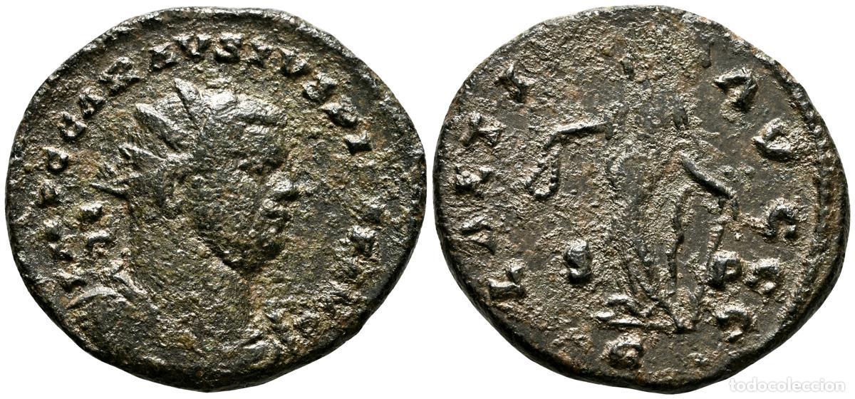 Monedas antiguas: CARAUSIO. Antoniniano. (Ae. 4,36g/23mm). 286-293 d.C. Ceca incierta. (RIC 822). Anv: Busto radiado y