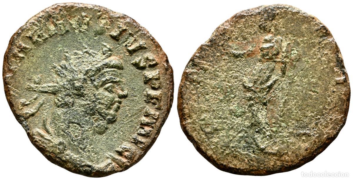 Monedas antiguas: CARAUSIO. Antoniniano. (Ae. 2,14g/20mm). 286-293 d.C. Ceca incierta. (RIC 822). Anv: Busto radiado y