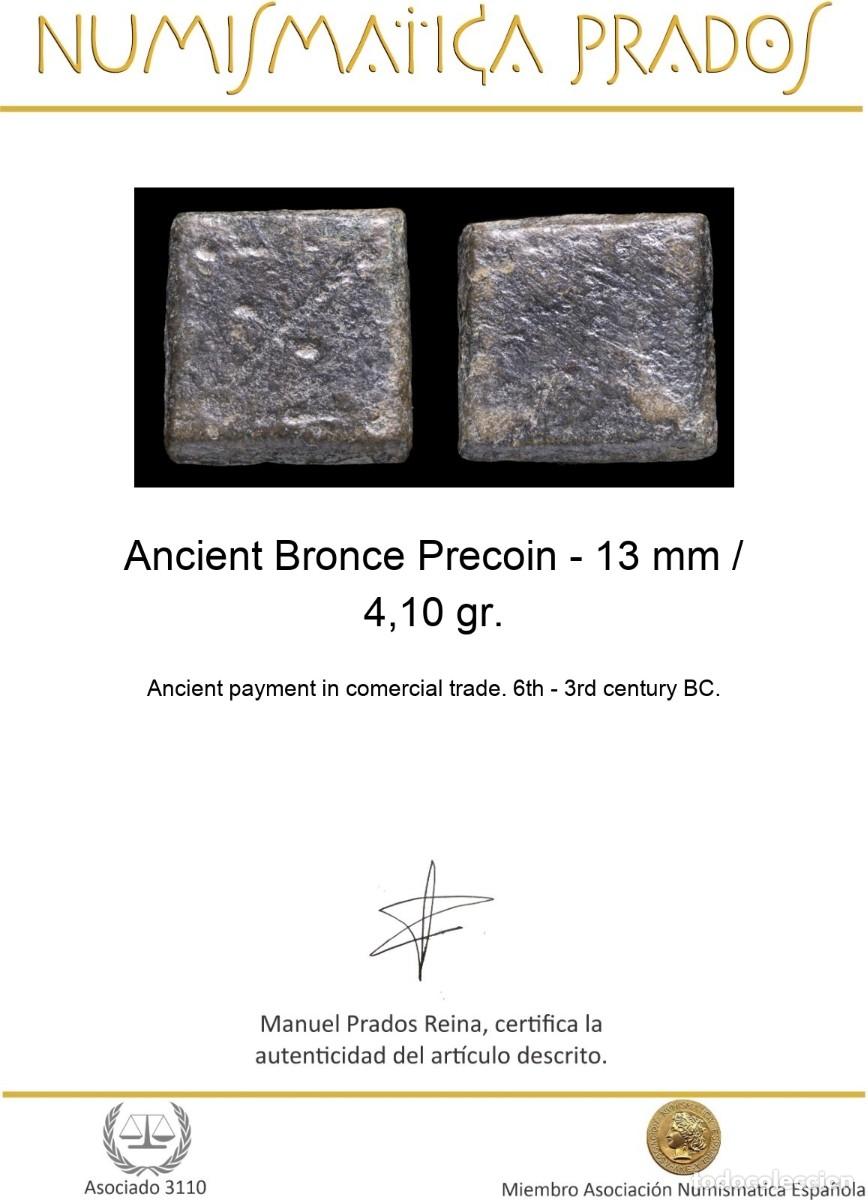 Monedas antiguas: Ancient Bronce Precoin - 13 mm / 4,10 gr. - Foto 2