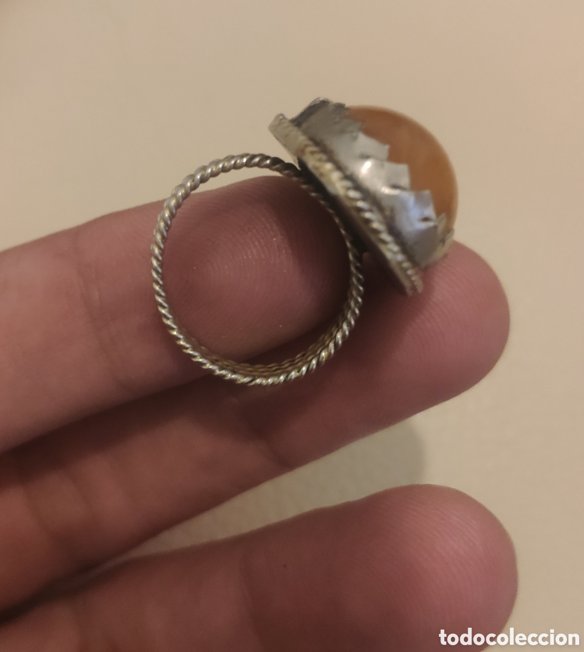 Monedas antiguas: Antiguo anillo artesanal bereber de plata ( Plata comprobada) - Foto 2