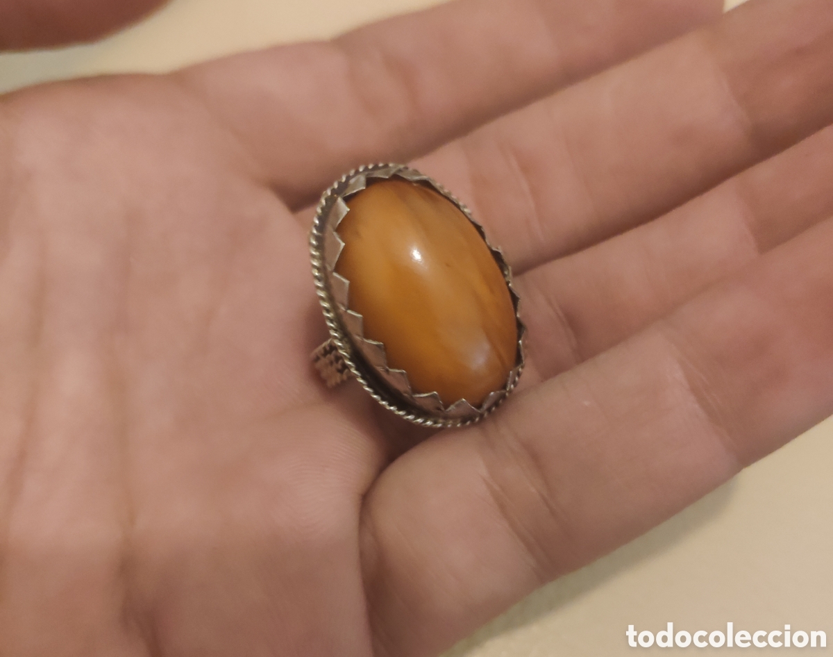Monedas antiguas: Antiguo anillo artesanal bereber de plata ( Plata comprobada) - Foto 3