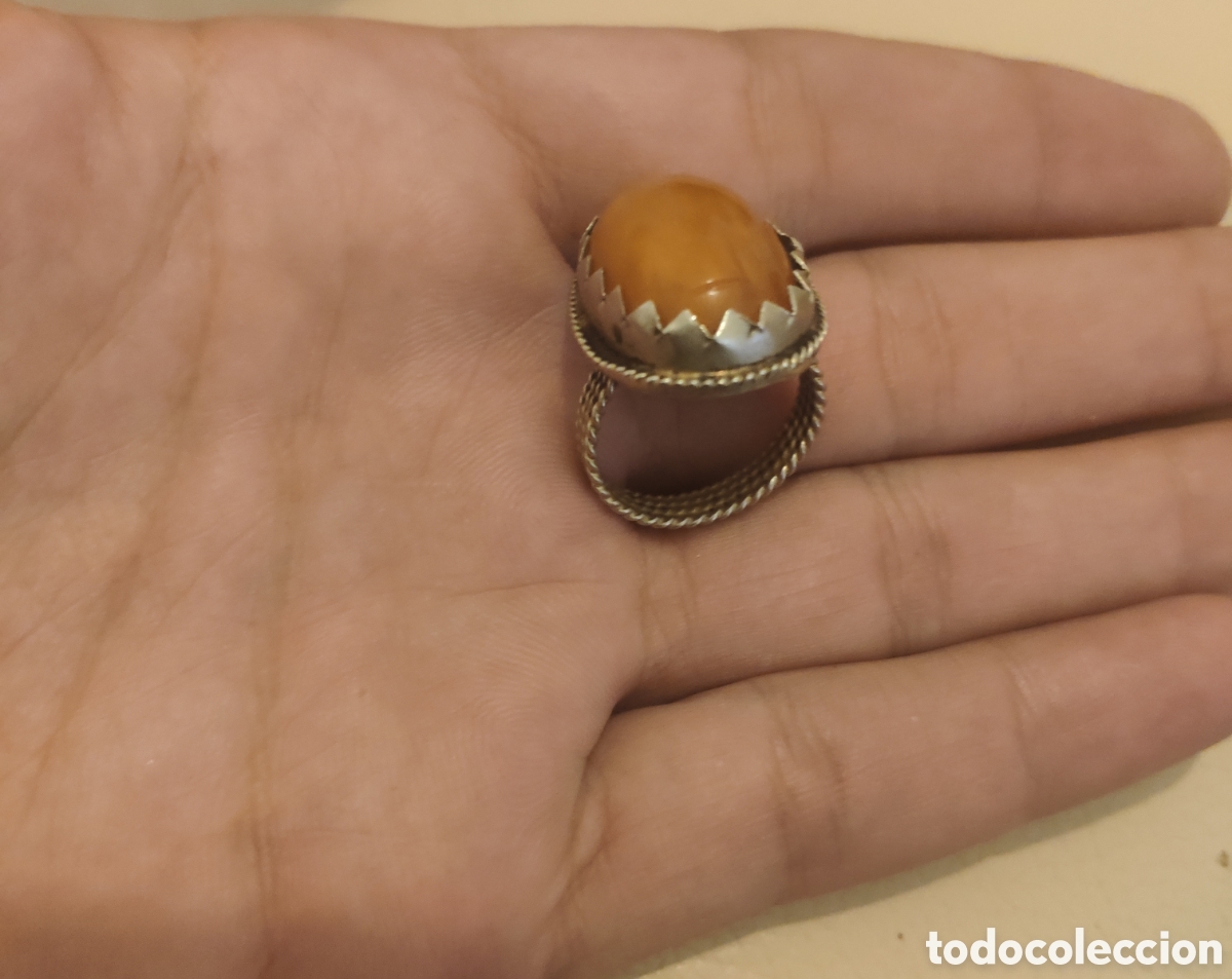 Monedas antiguas: Antiguo anillo artesanal bereber de plata ( Plata comprobada) - Foto 4