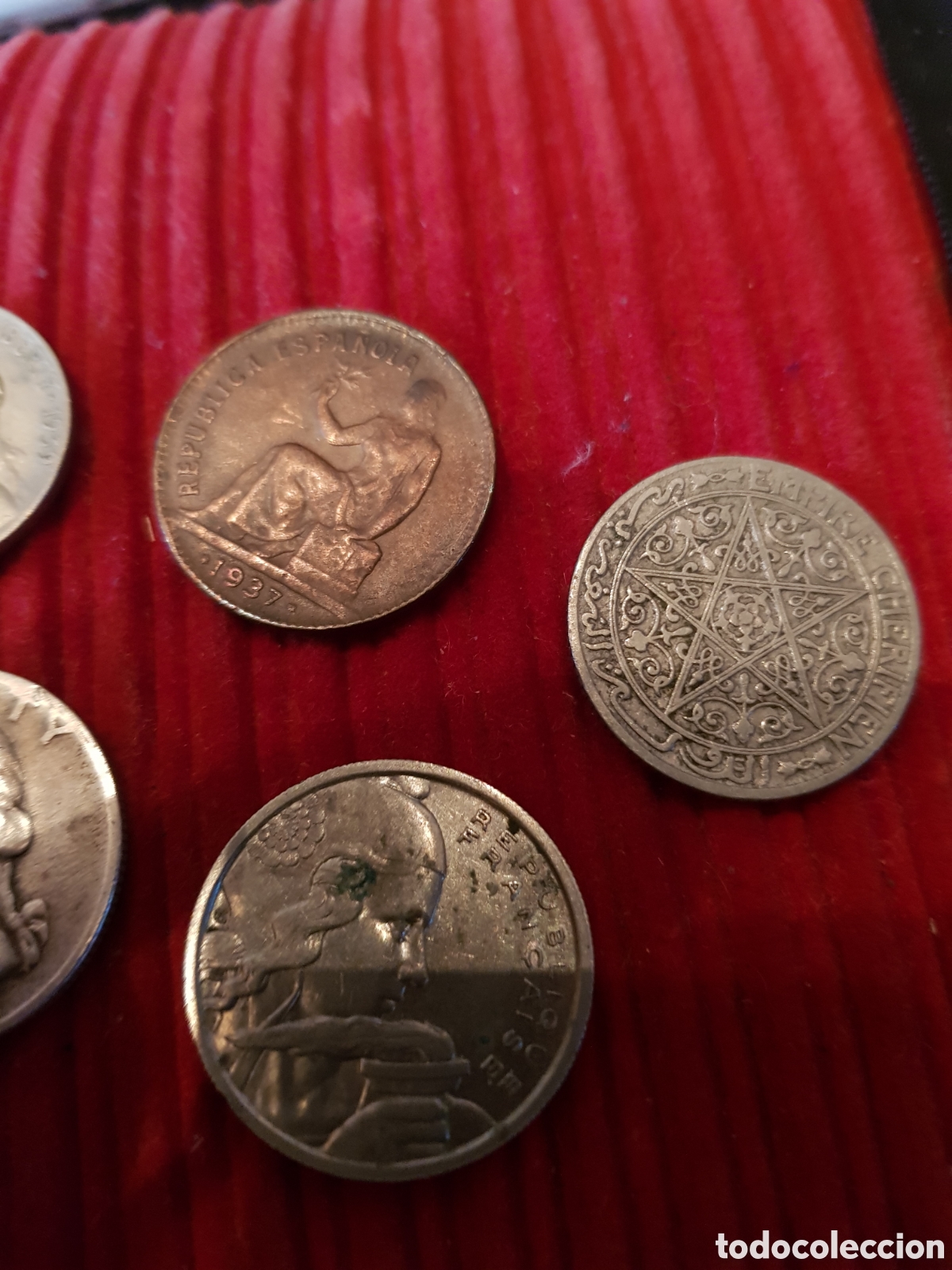 Monedas antiguas: LOTE DE 5 ANTIGUAS MONEDAS - Foto 3