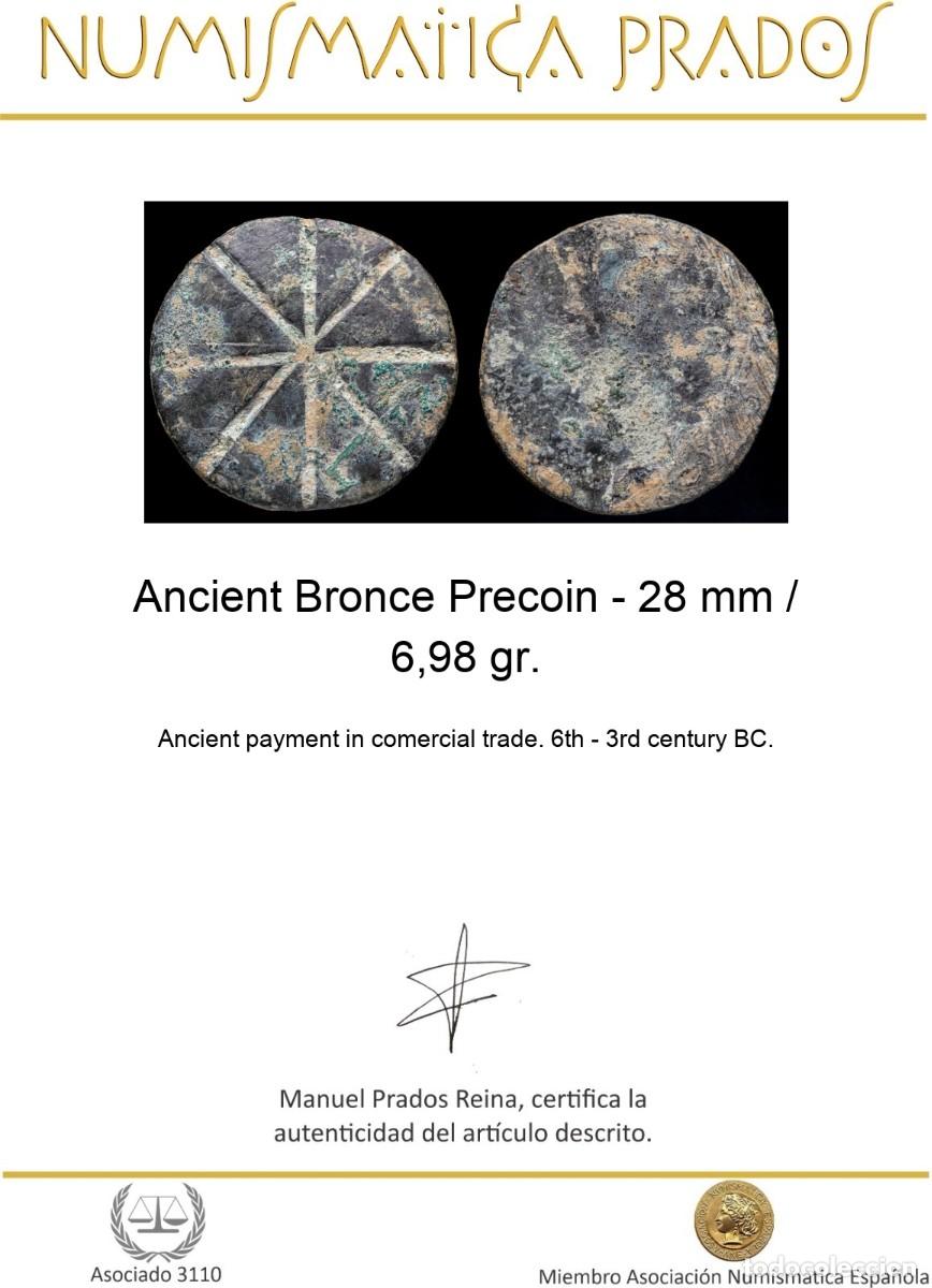 Monedas antiguas: Ancient Bronce Precoin - 28 mm / 6,98 gr. - Foto 2