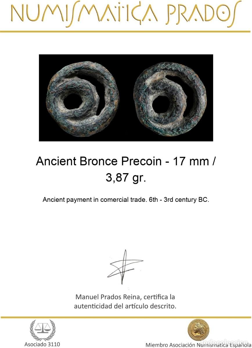 Monedas antiguas: Ancient Bronce Precoin - 17 mm / 3,87 gr. - Foto 2